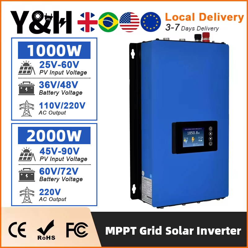 Renewable Energy Systems - [Local delivery]Y&H 1KW 2KW MPPT Grid