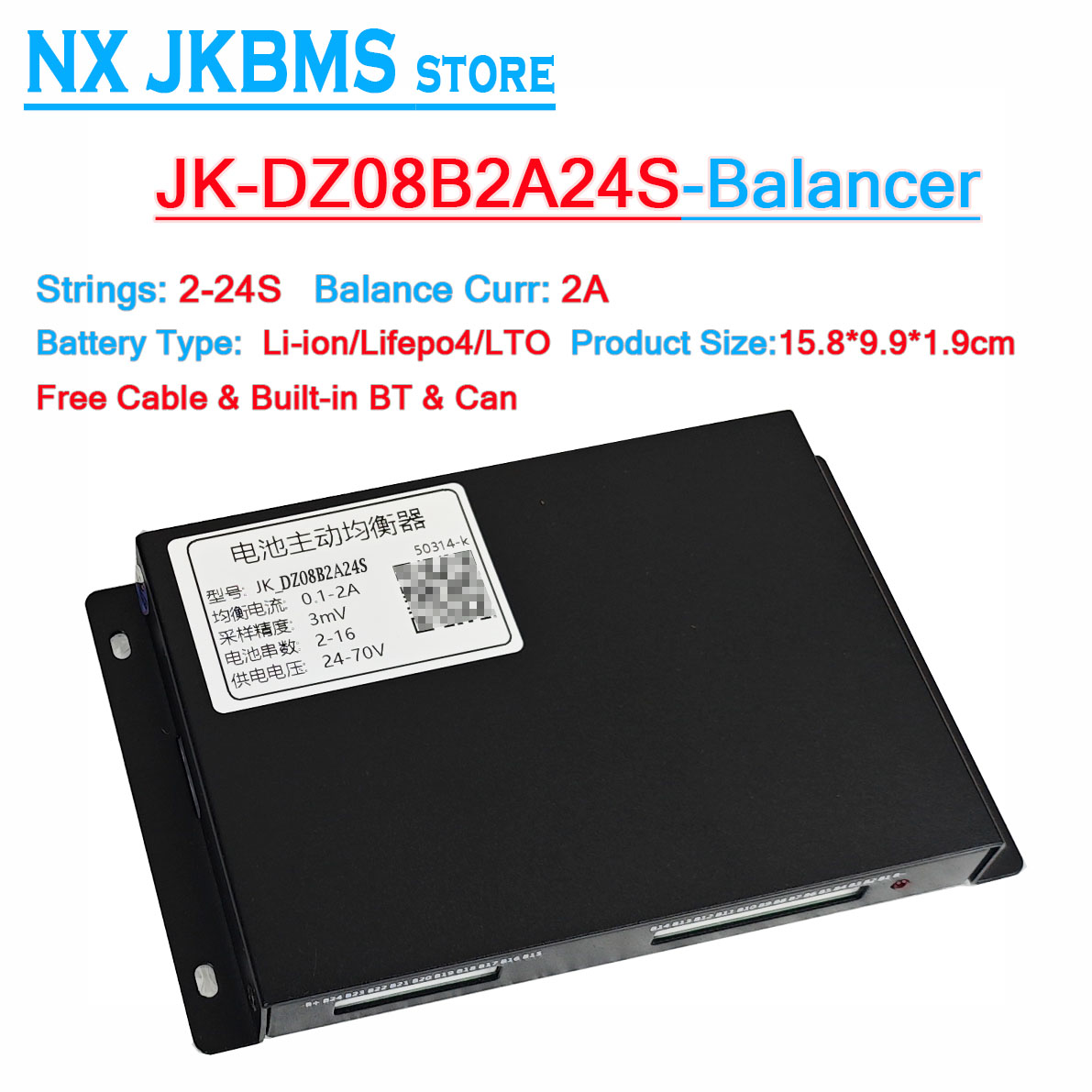 Jkbms Balancer B2A16S 2a JK 2s - огляд і ціна Battery Equalizer Balancer