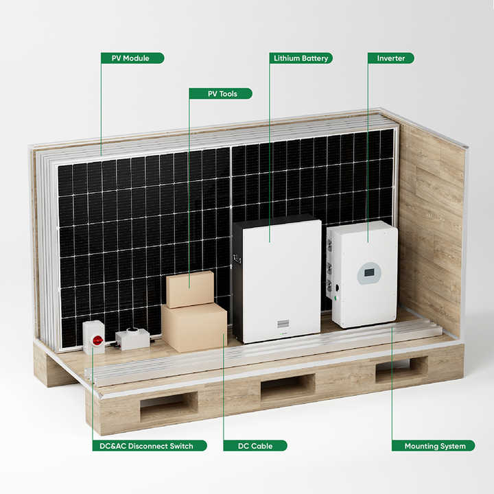 Deye 5kW 10kW 15kW Hybrid Sola - огляд і ціна Solar Panel System 10Kw