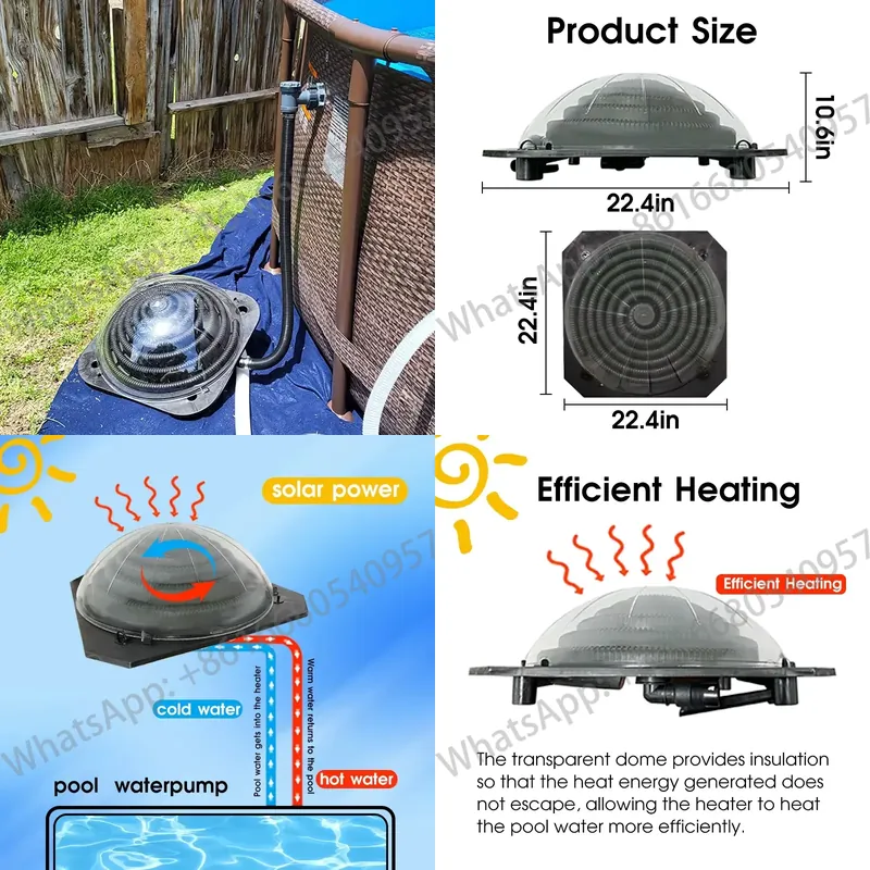 Portable Pool Solar Heating Sy - огляд і ціна Solar Water Pump