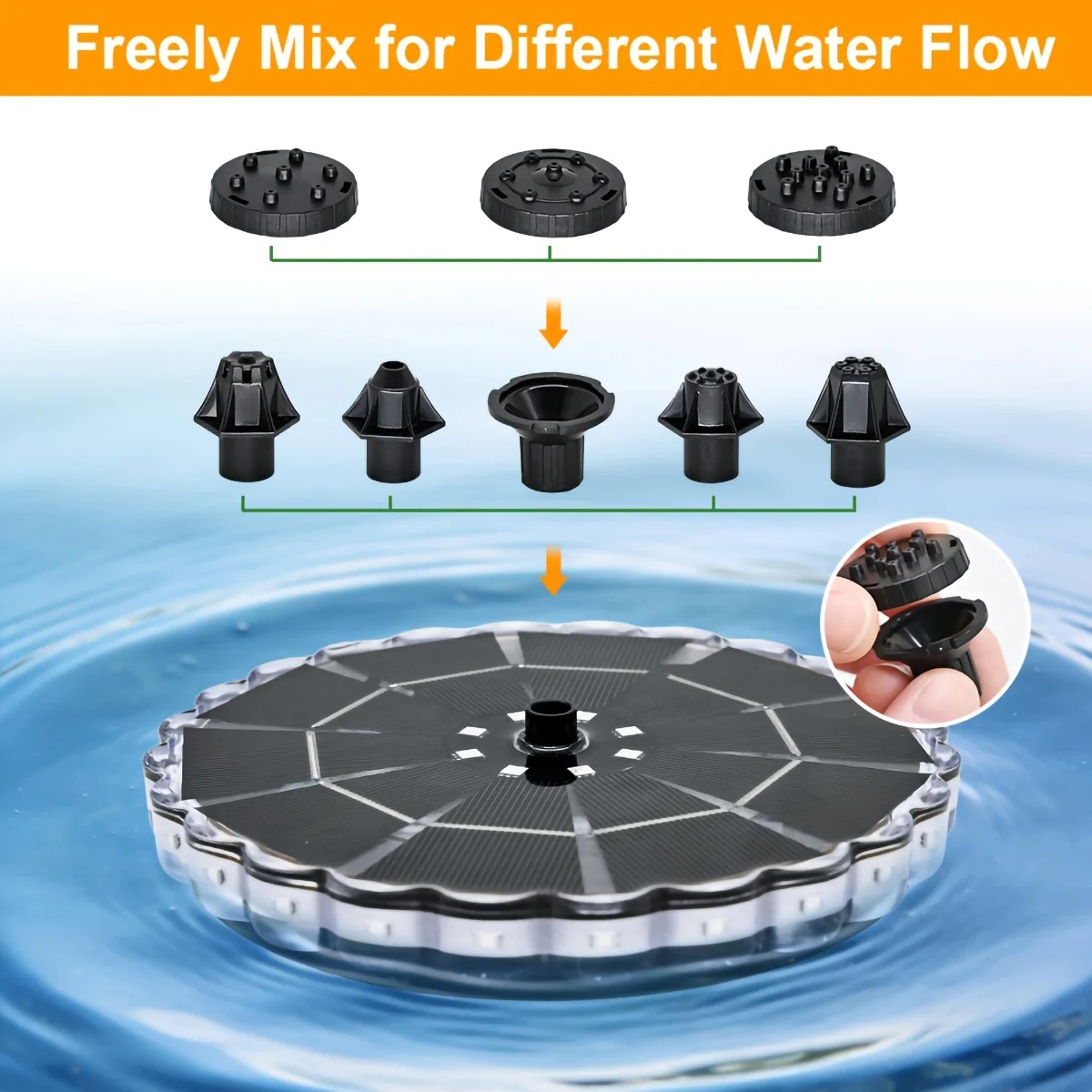 3.5W Outdoor Solar Fountain fo - огляд і ціна Solar Water Pump