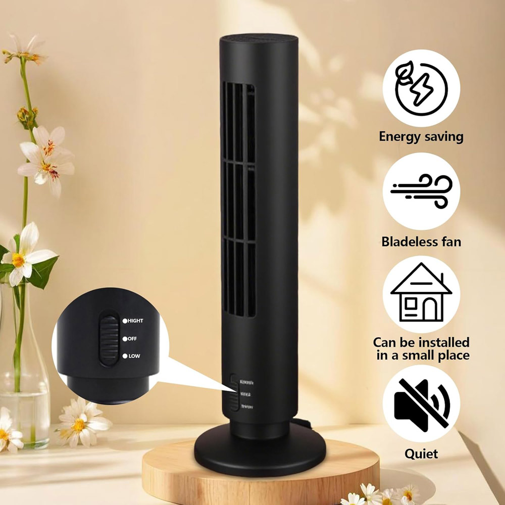 1Pcs Portable Air Cooler Verti - огляд і ціна Mini Wind Turbine Vertical